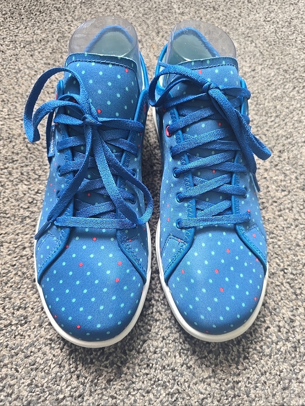 Reebok Womens Skyscape Runaround Comfort Walking Sneakers Polka Dot Size 7.5 - Picture 2 of 9
